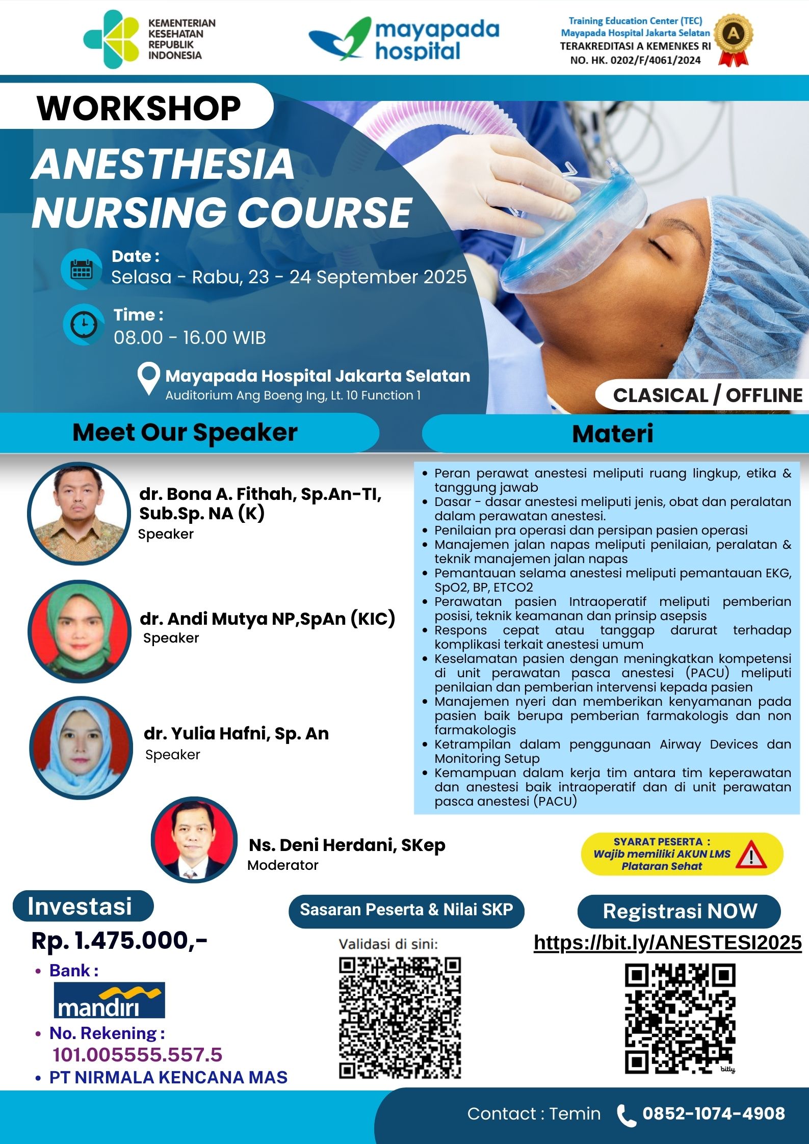 Anaesthesia Course in Nursing